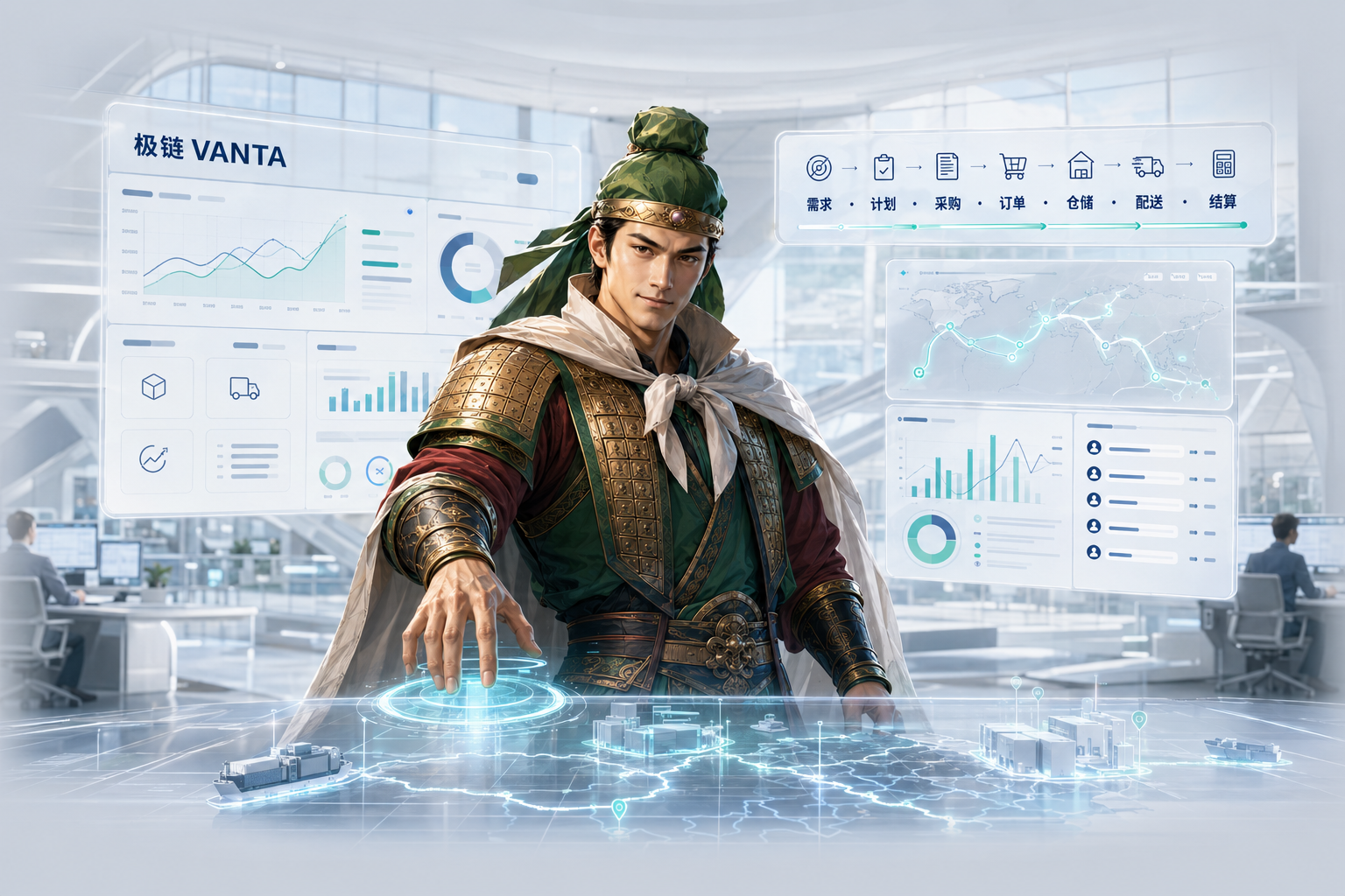 极链 Vanta — 贯通需求、计划、采购、订单、仓储、配送、结算的数智供应链运营控制中心